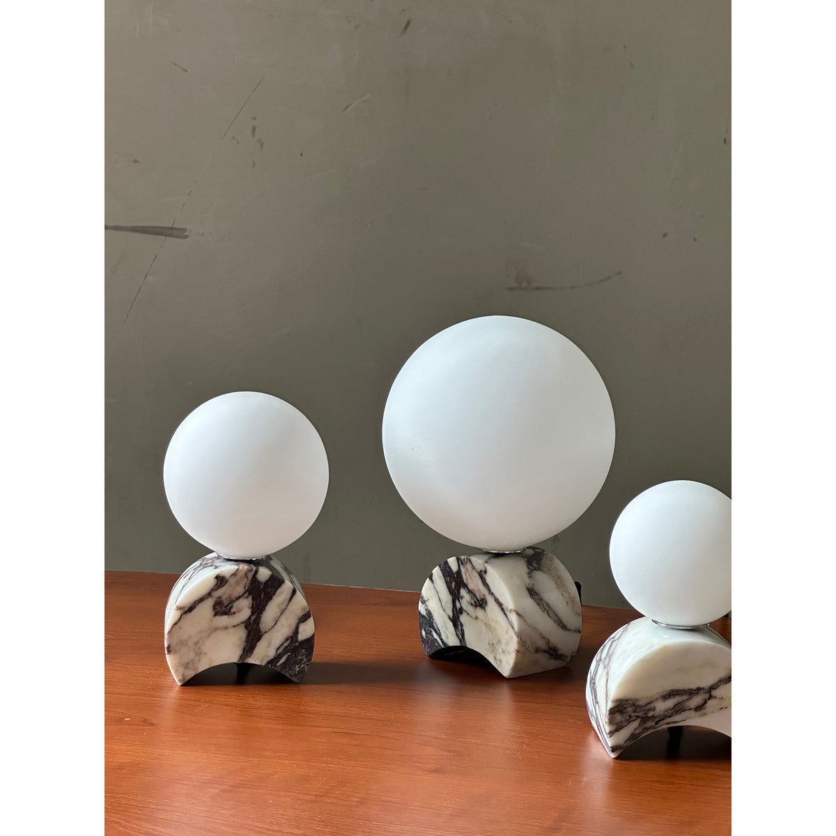 Crescent Marble Table Lamp — view 17
