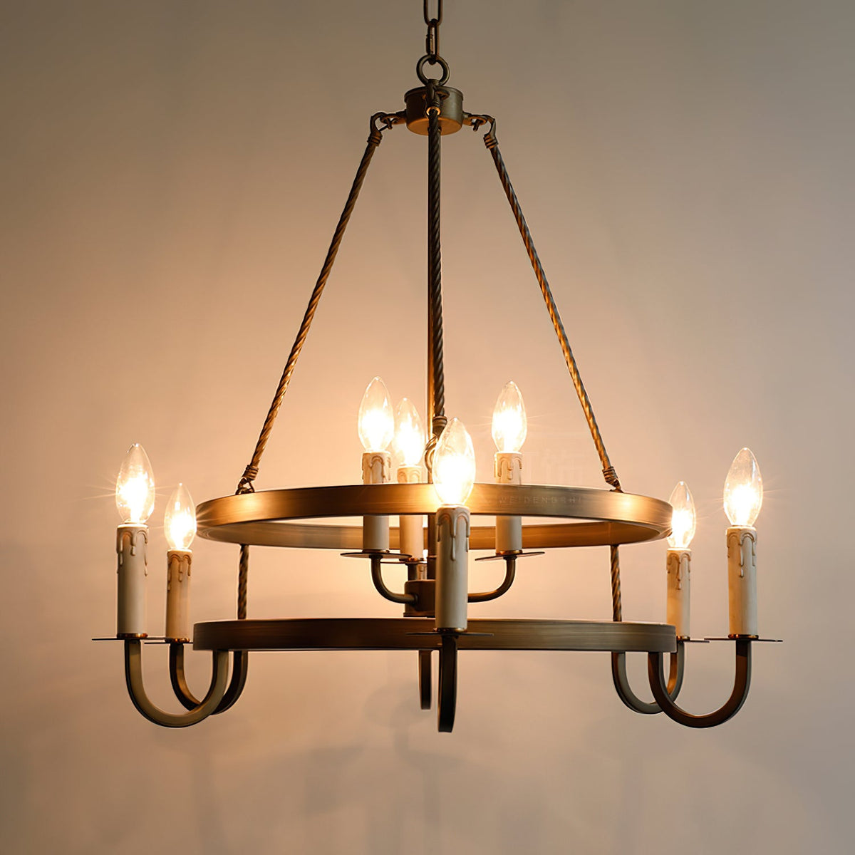 Crowley Wagon Wheel Chandelier — view 16