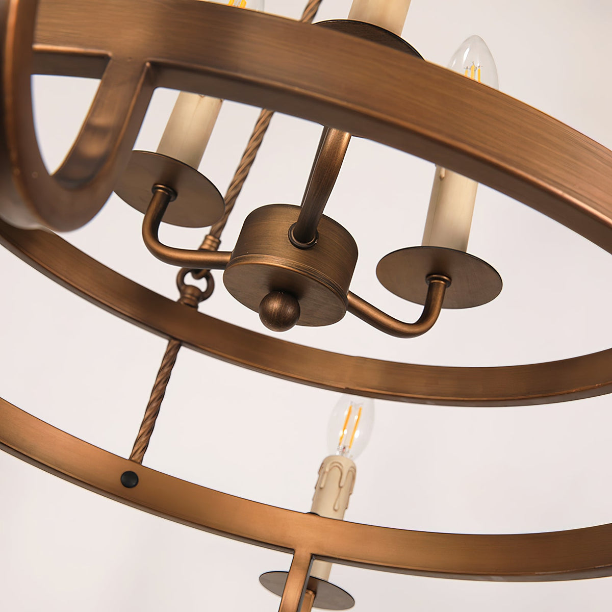 Crowley Wagon Wheel Chandelier — view 18
