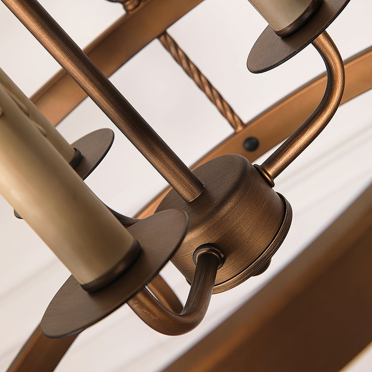 Crowley Wagon Wheel Chandelier — view 19