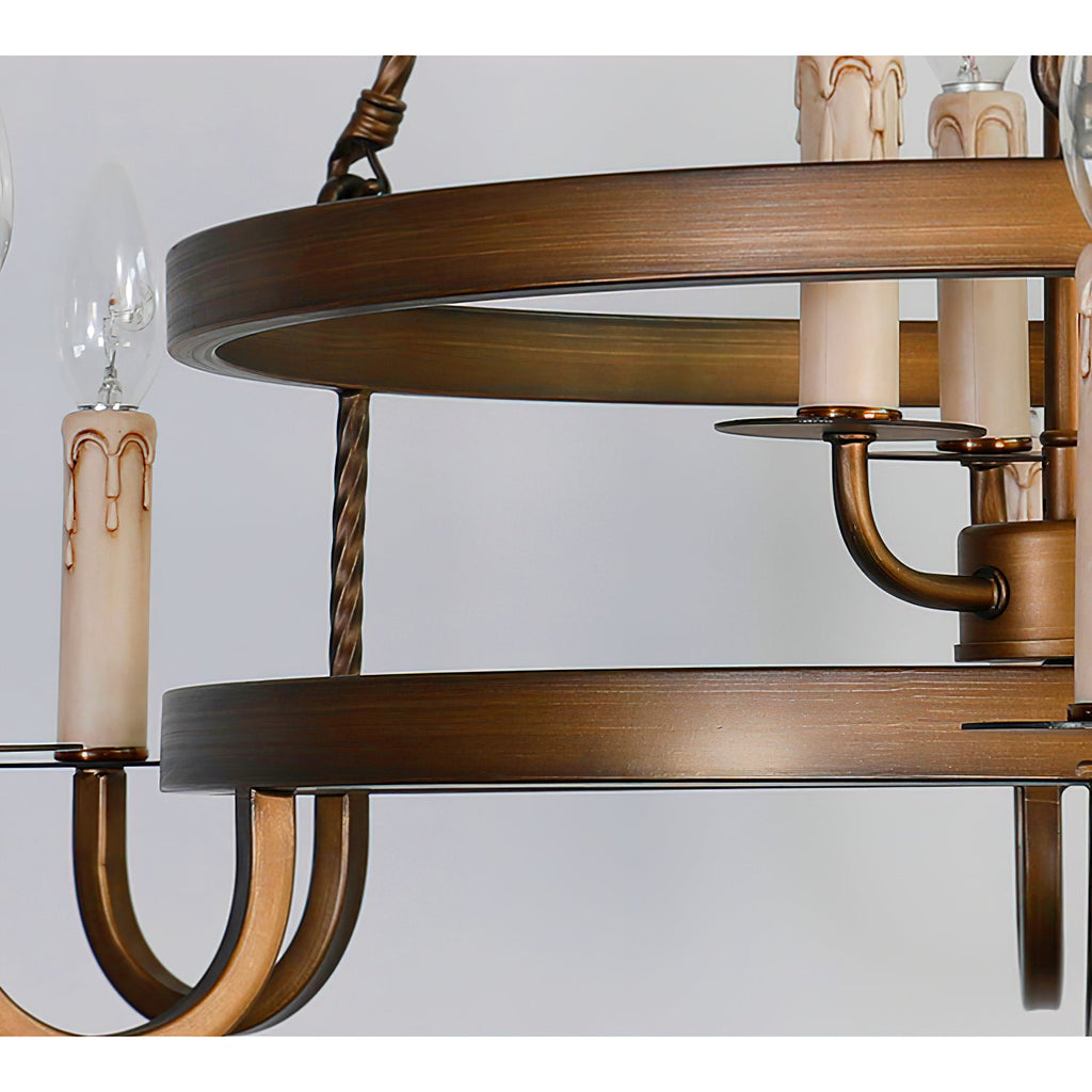 Crowley Wagon Wheel Chandelier — view 22