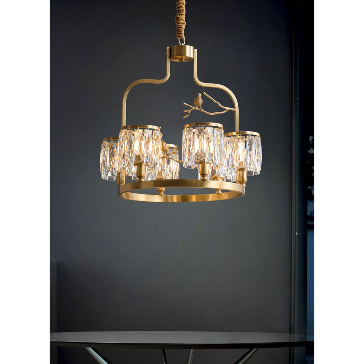 Crystal Bird Chandelier — view 14