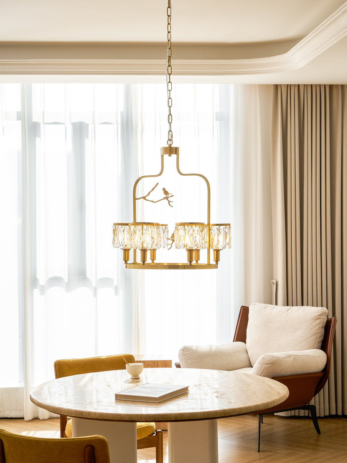 Crystal Bird Chandelier — view 7