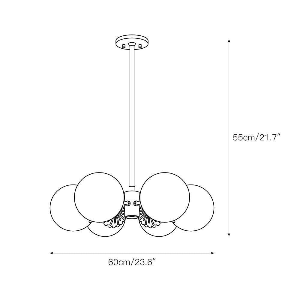 Dewdrop Globe Chandelier — view 3