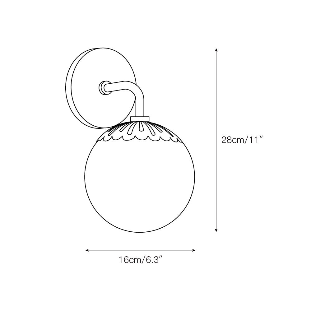 Dewdrop Globe Sconce — view 3