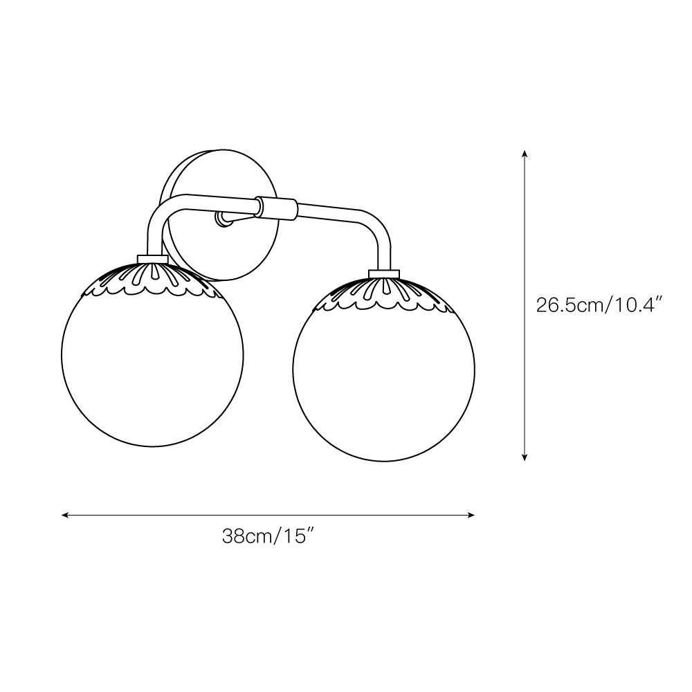 Dewdrop Globe Sconce — view 4