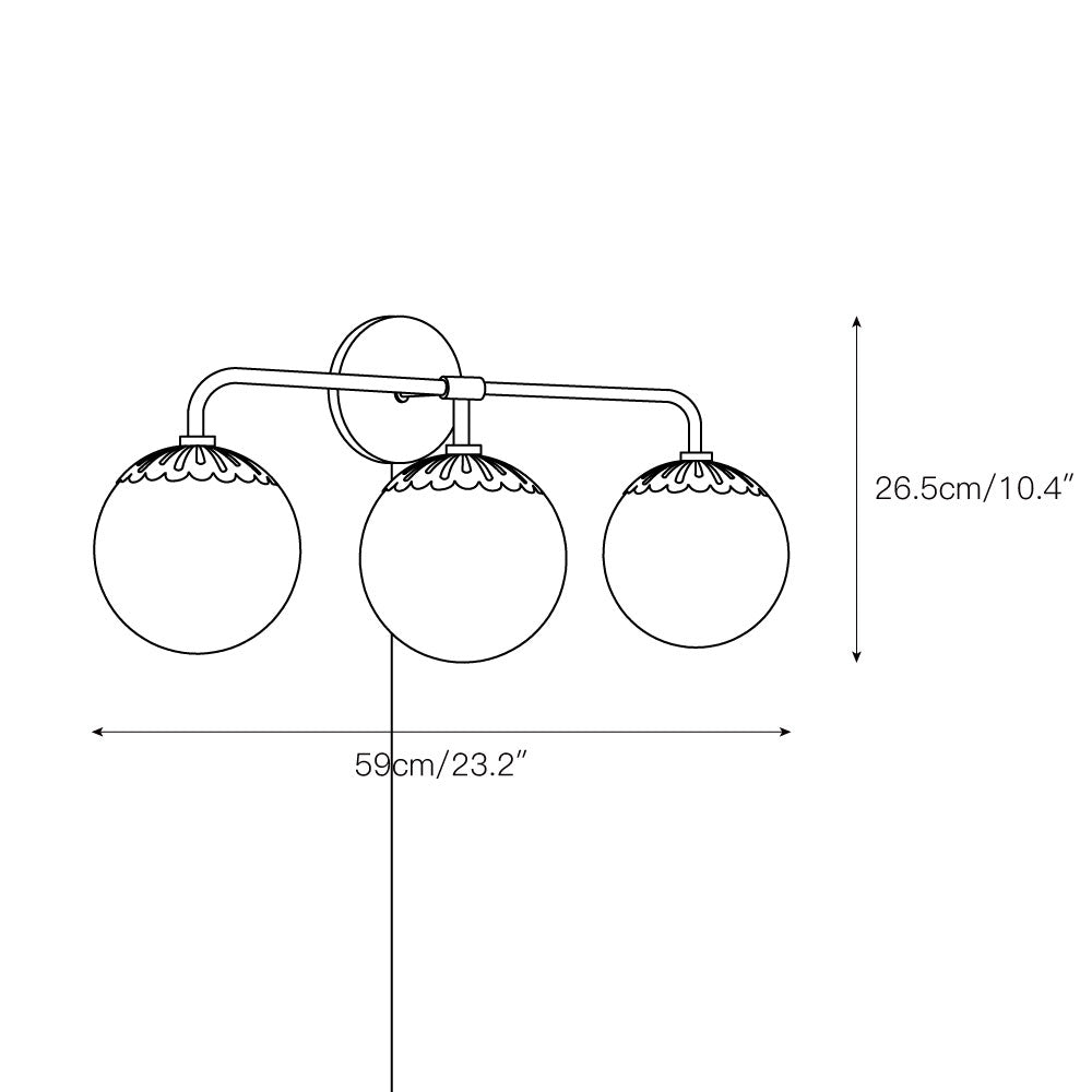 Dewdrop Globe Plug-in Sconce — view 5