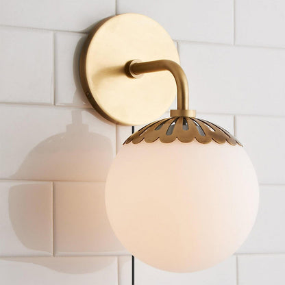 Dewdrop Globe Plug-in Sconce
