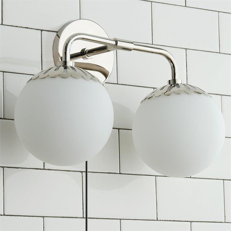 Dewdrop Globe Plug-in Sconce
