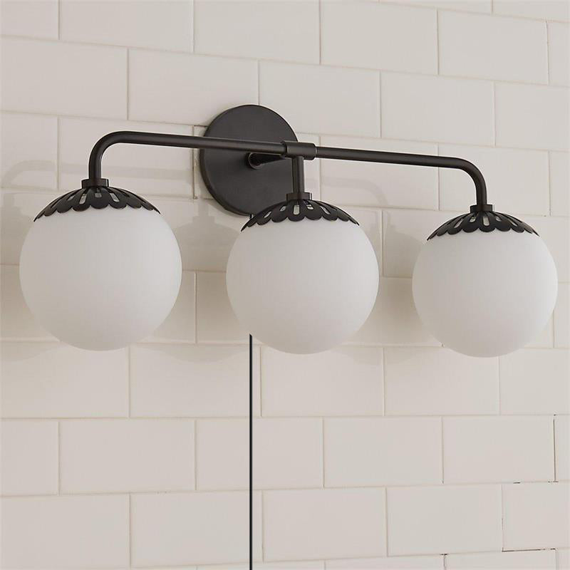 Dewdrop Globe Plug-in Sconce