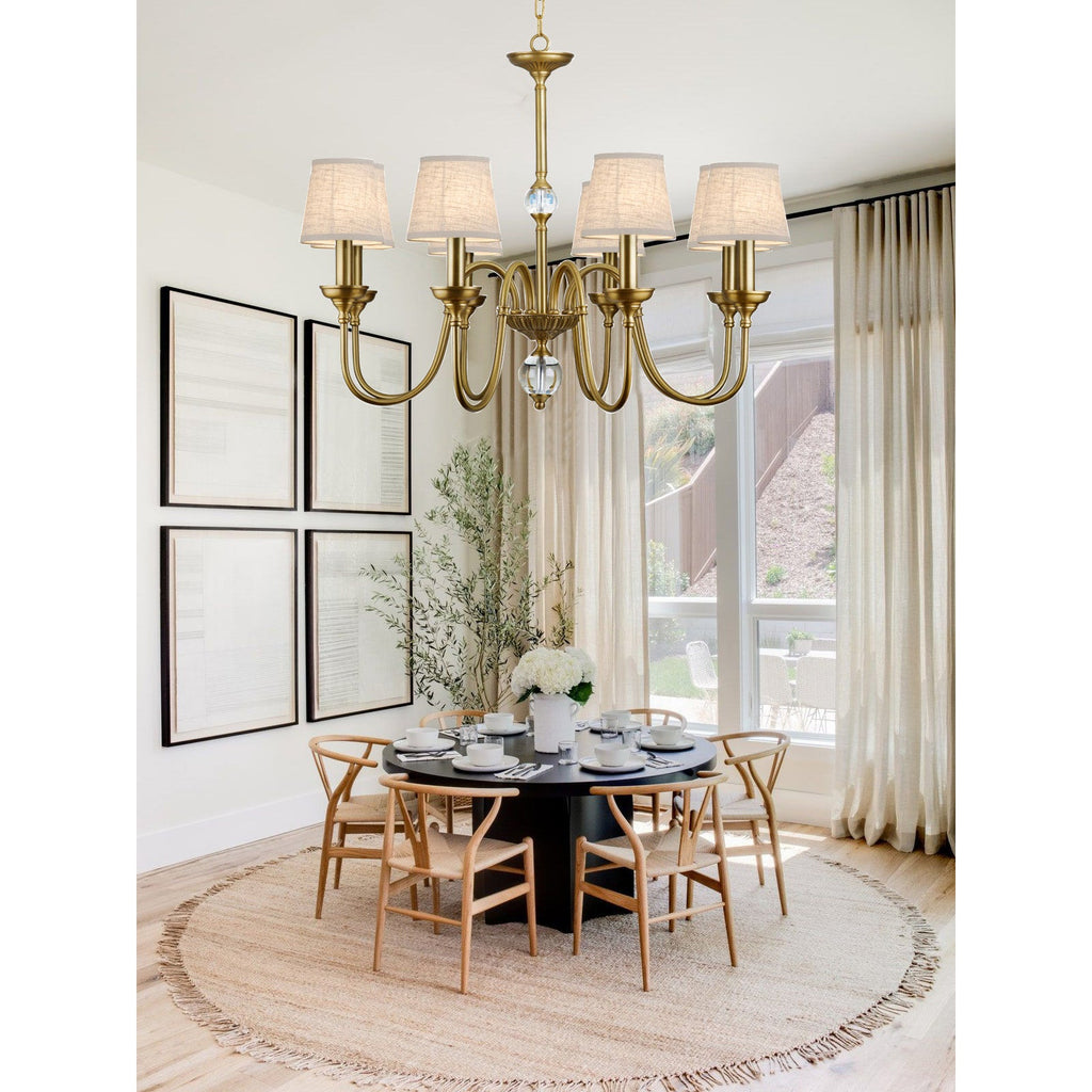 Diana Brass Chandelier — view 12