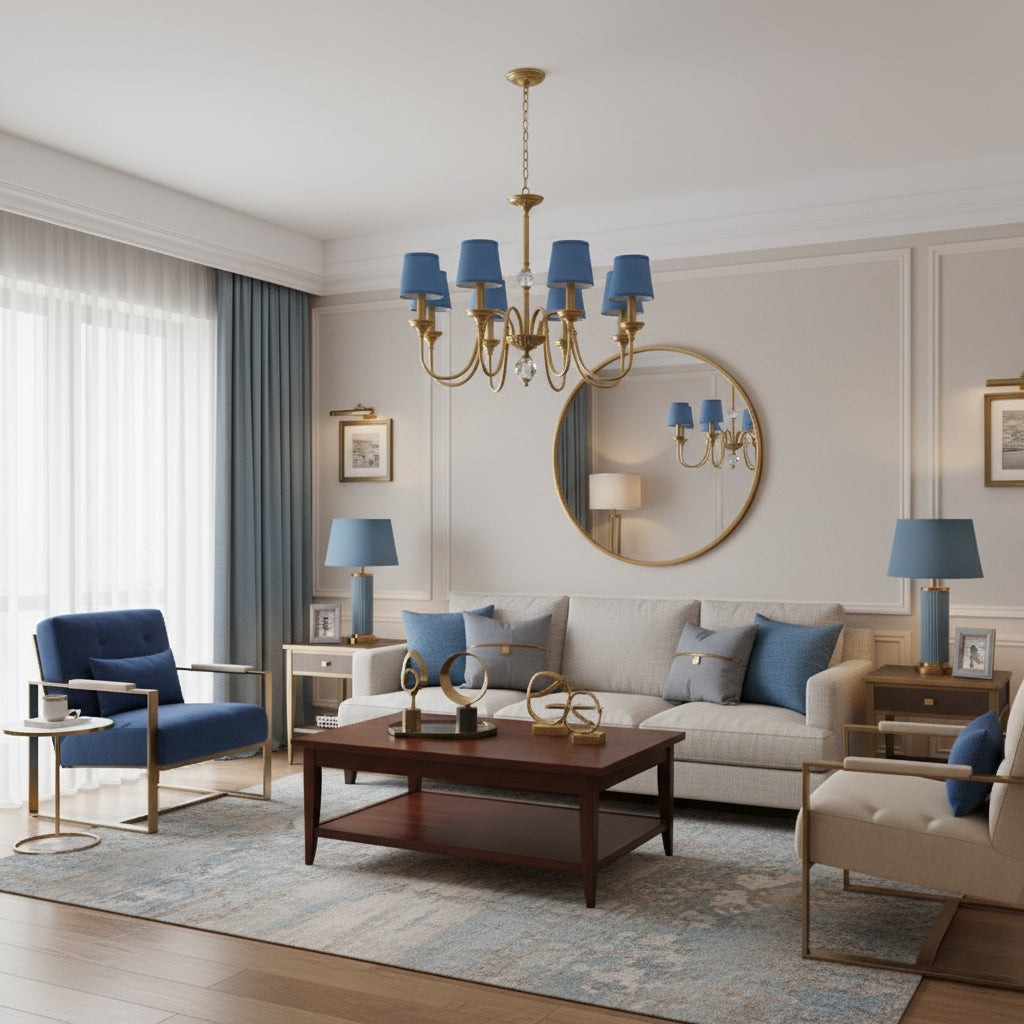 Diana Brass Chandelier — view 8