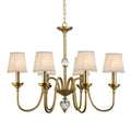 Diana Brass Chandelier — view 14