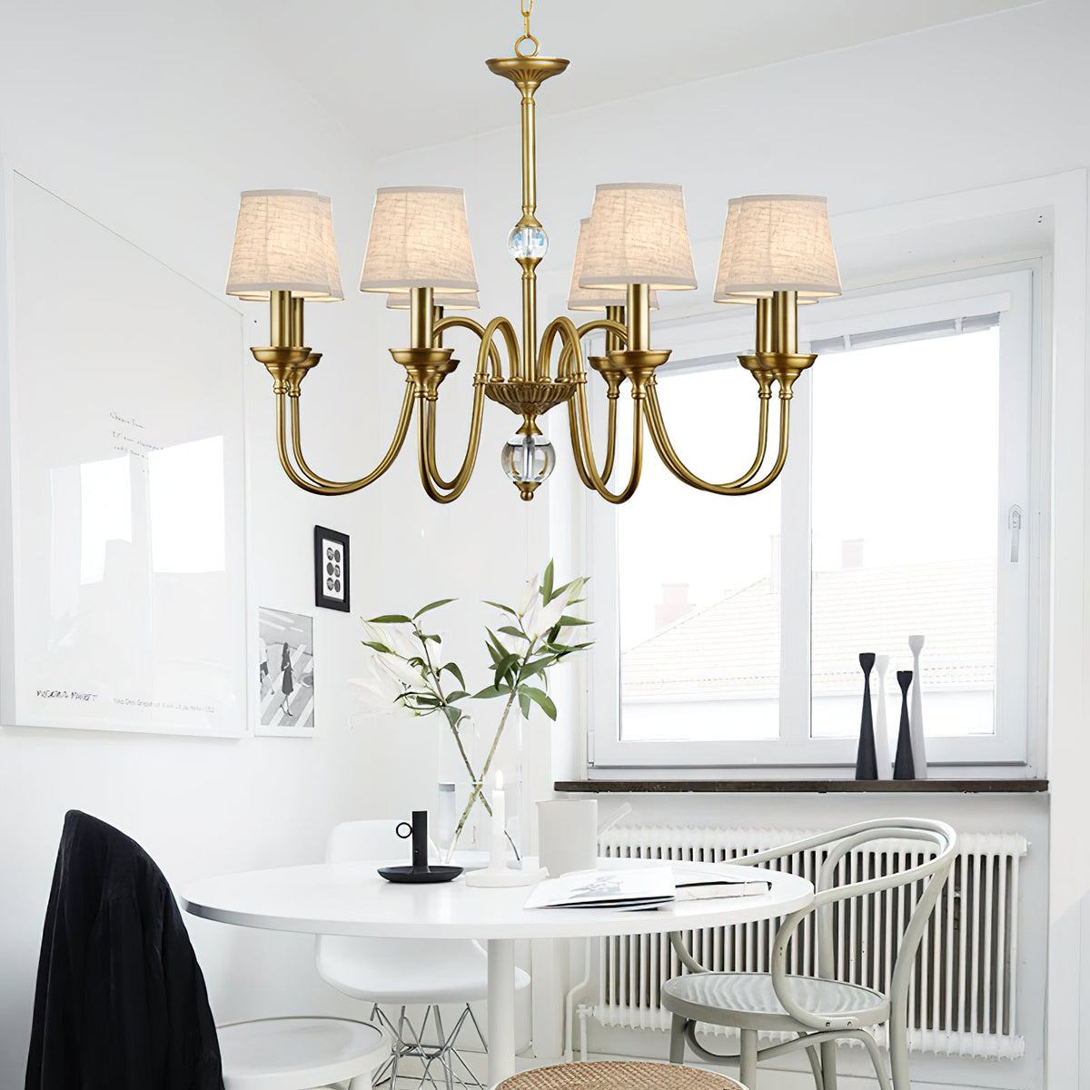 Diana Brass Chandelier — view 10