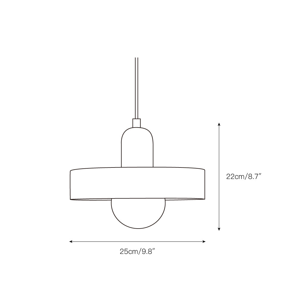 Disc Orb Pendant Lamp — view 3