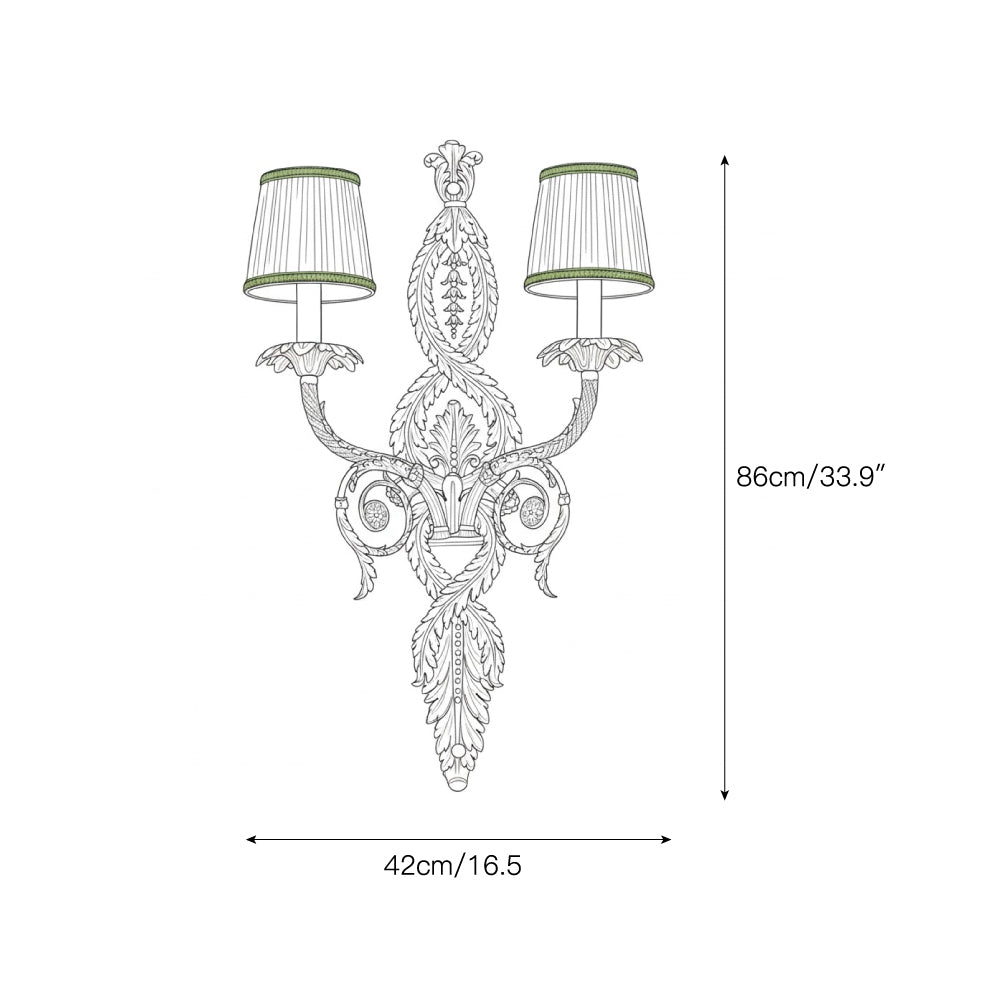 Dominique Brass Wall Lamp — view 4