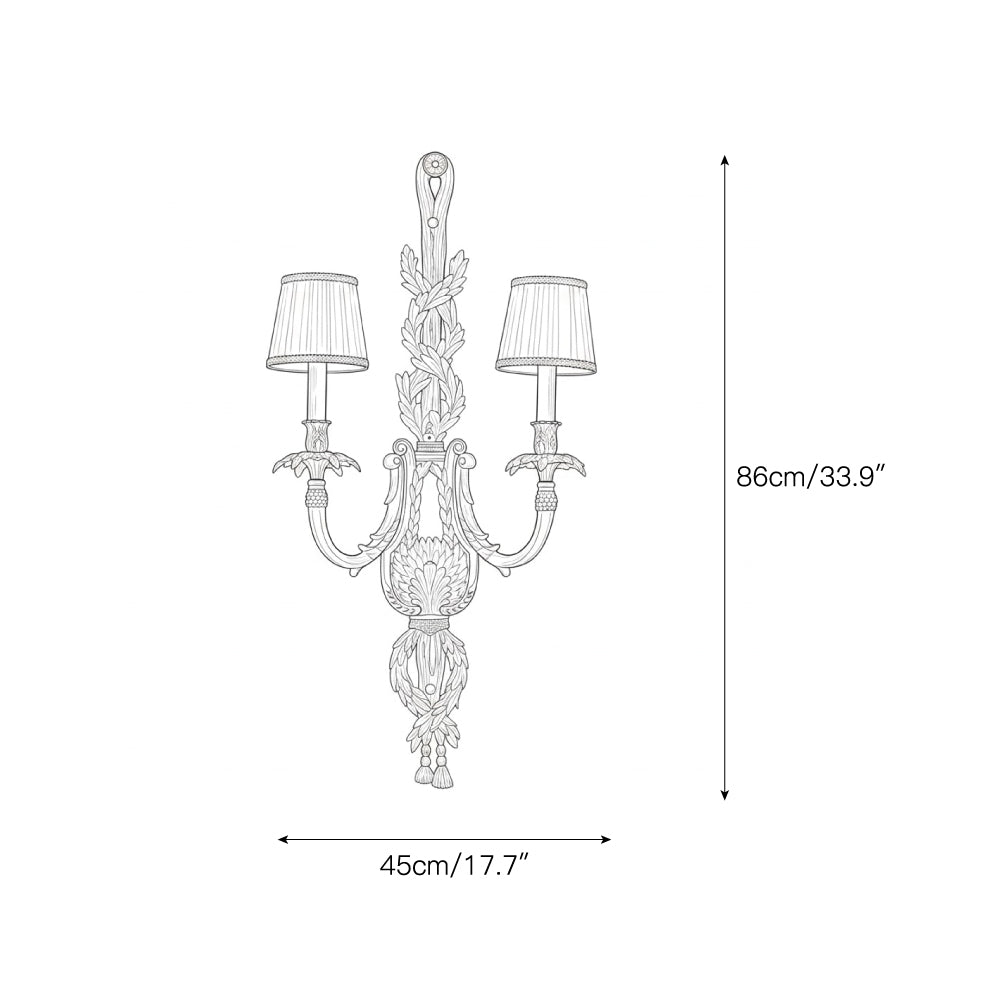Dominique Brass Wall Lamp — view 3