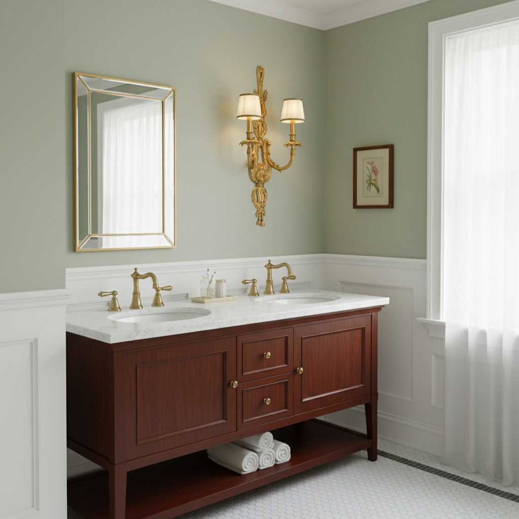 Dominique Brass Wall Lamp — view 7