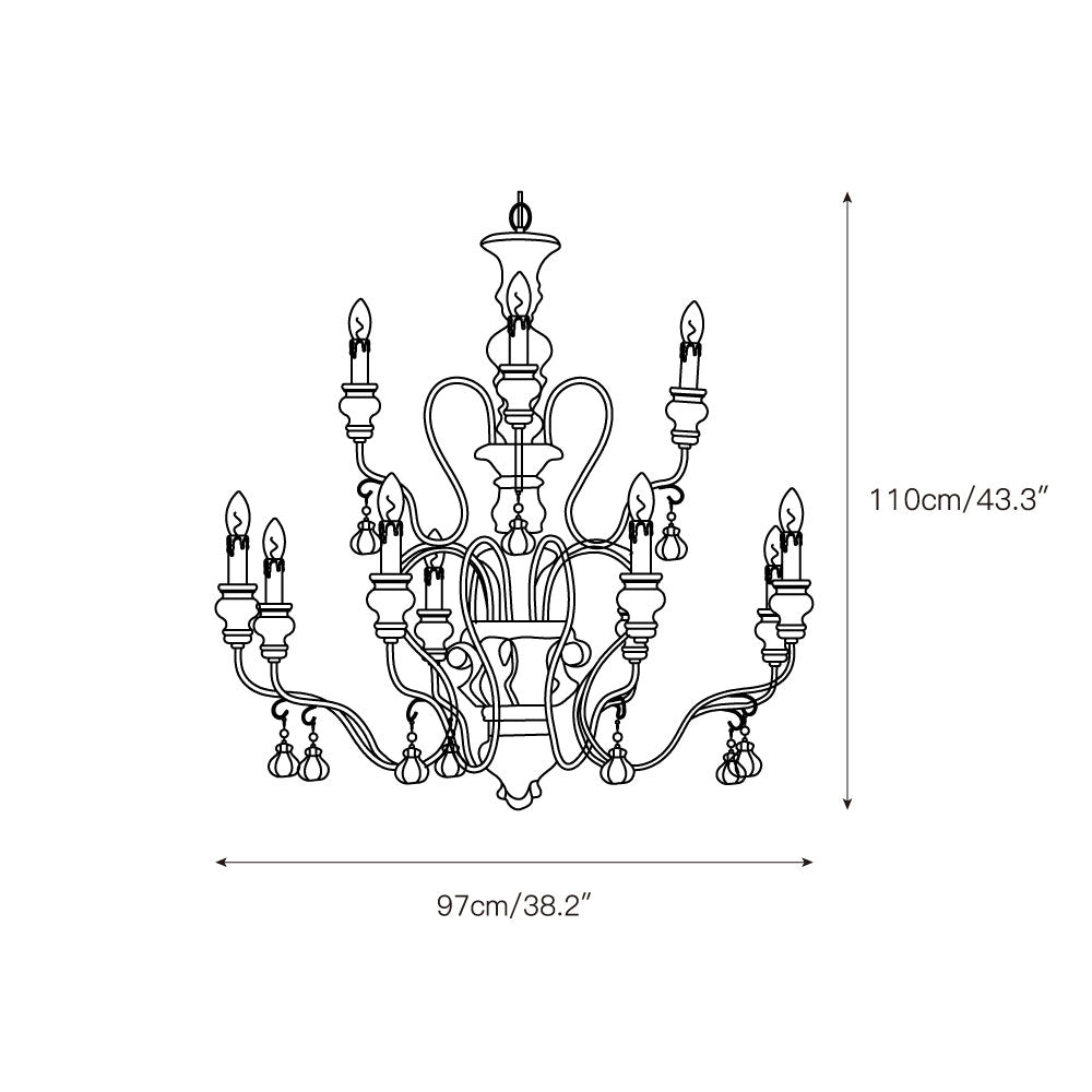 Donnelly Country Chandelier — view 6