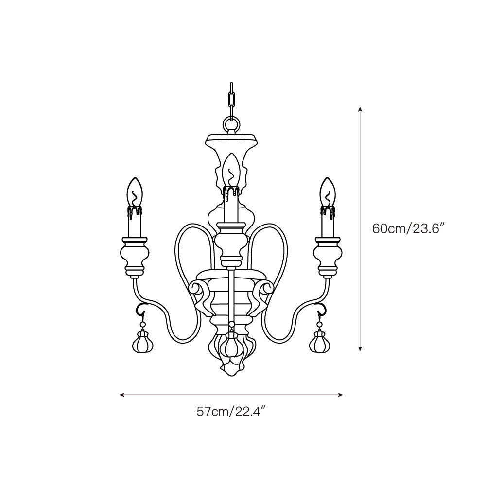 Donnelly Country Chandelier — view 3
