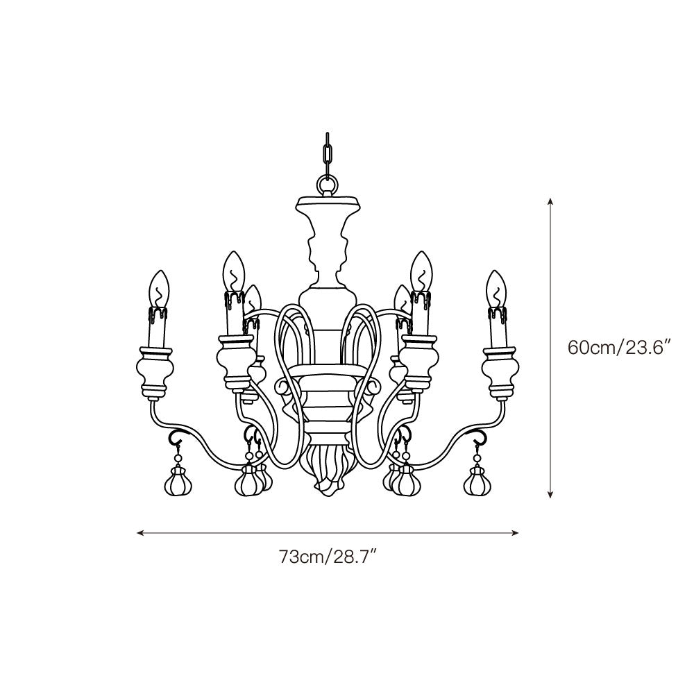 Donnelly Country Chandelier — view 4