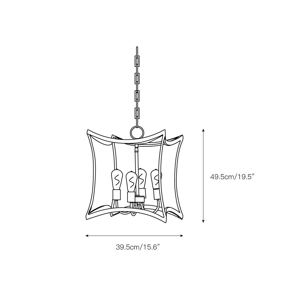 Dore Lantern Pendant Lamp — view 3