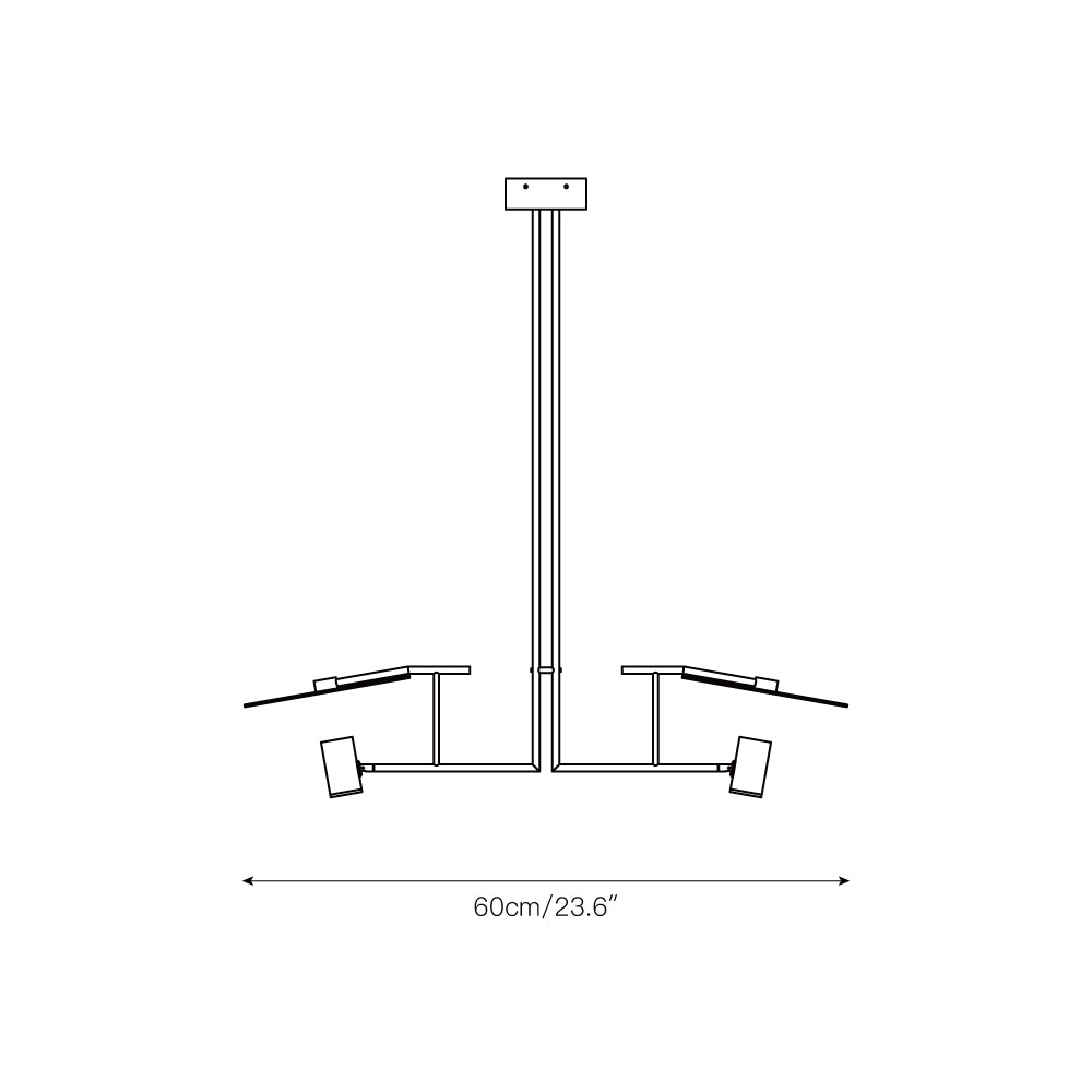 Dot Linear Chandelier — view 3
