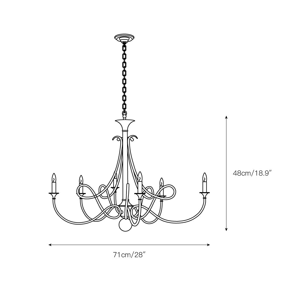 Double Twist Chandelier — view 3