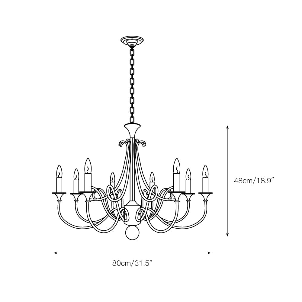 Double Twist Chandelier — view 4