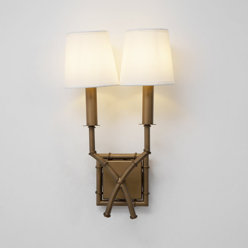Double Arm Bamboo Sconce — view 17