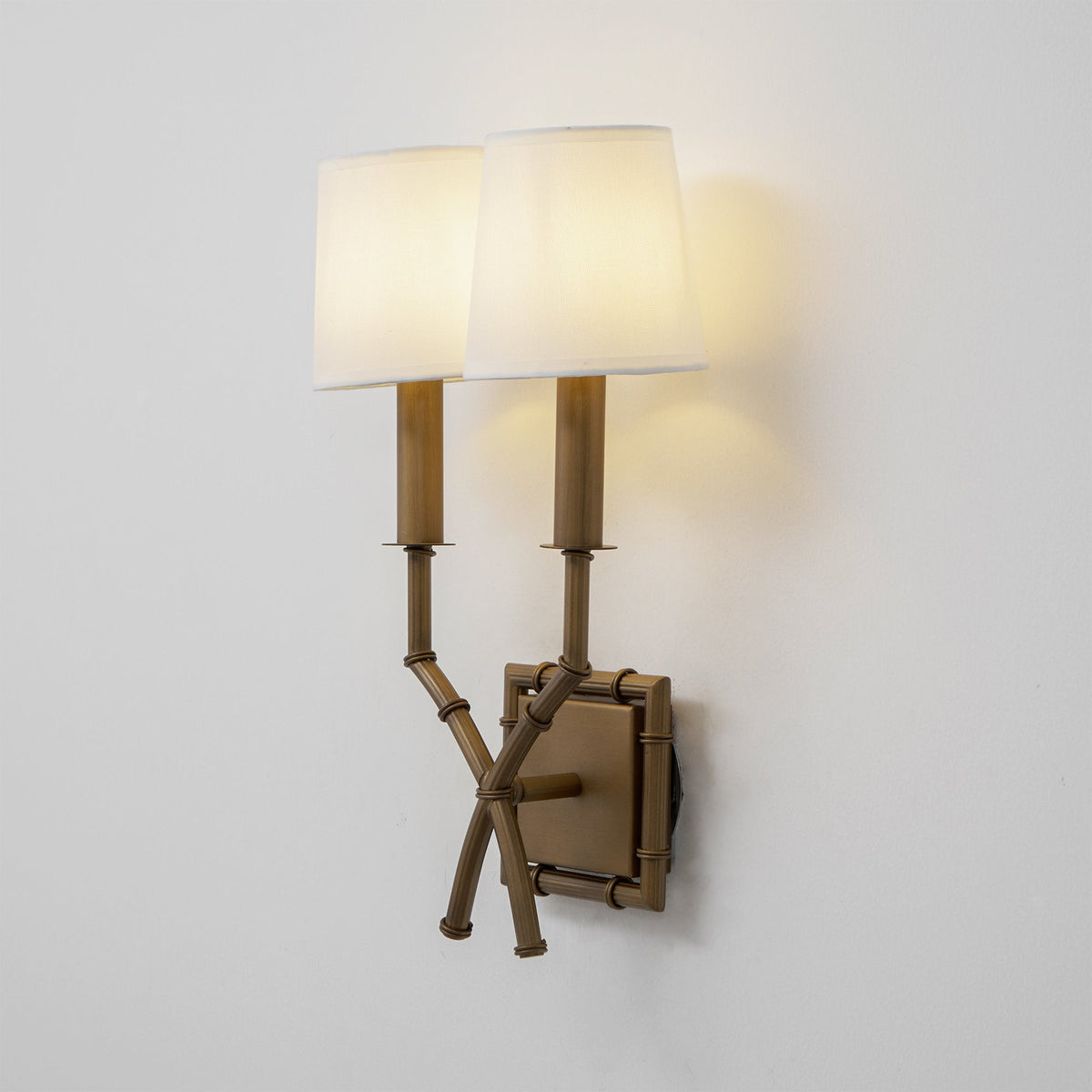 Double Arm Bamboo Sconce — view 19