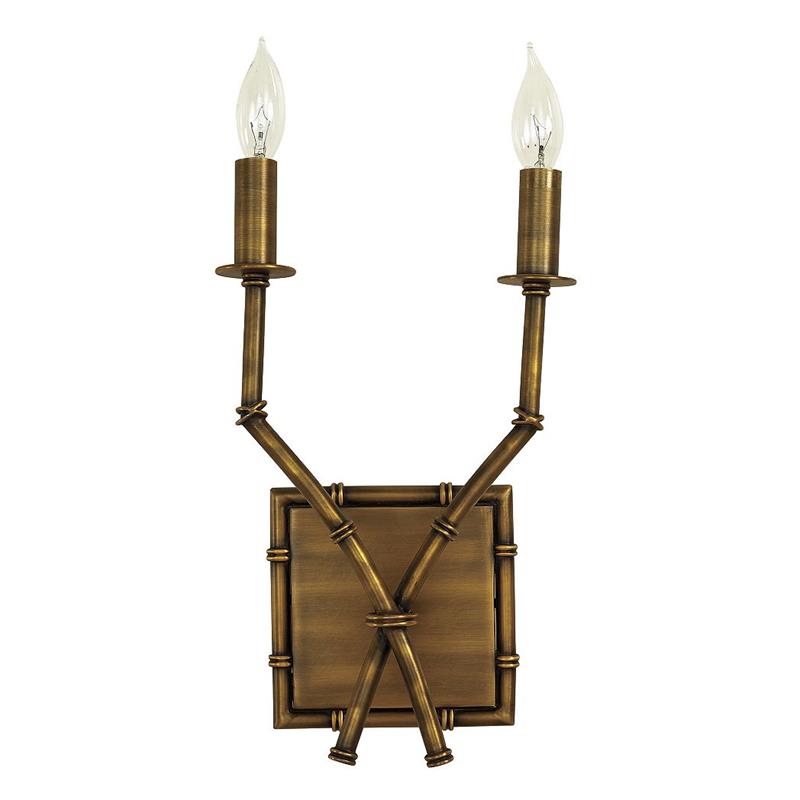 Double Arm Bamboo Sconce — view 25