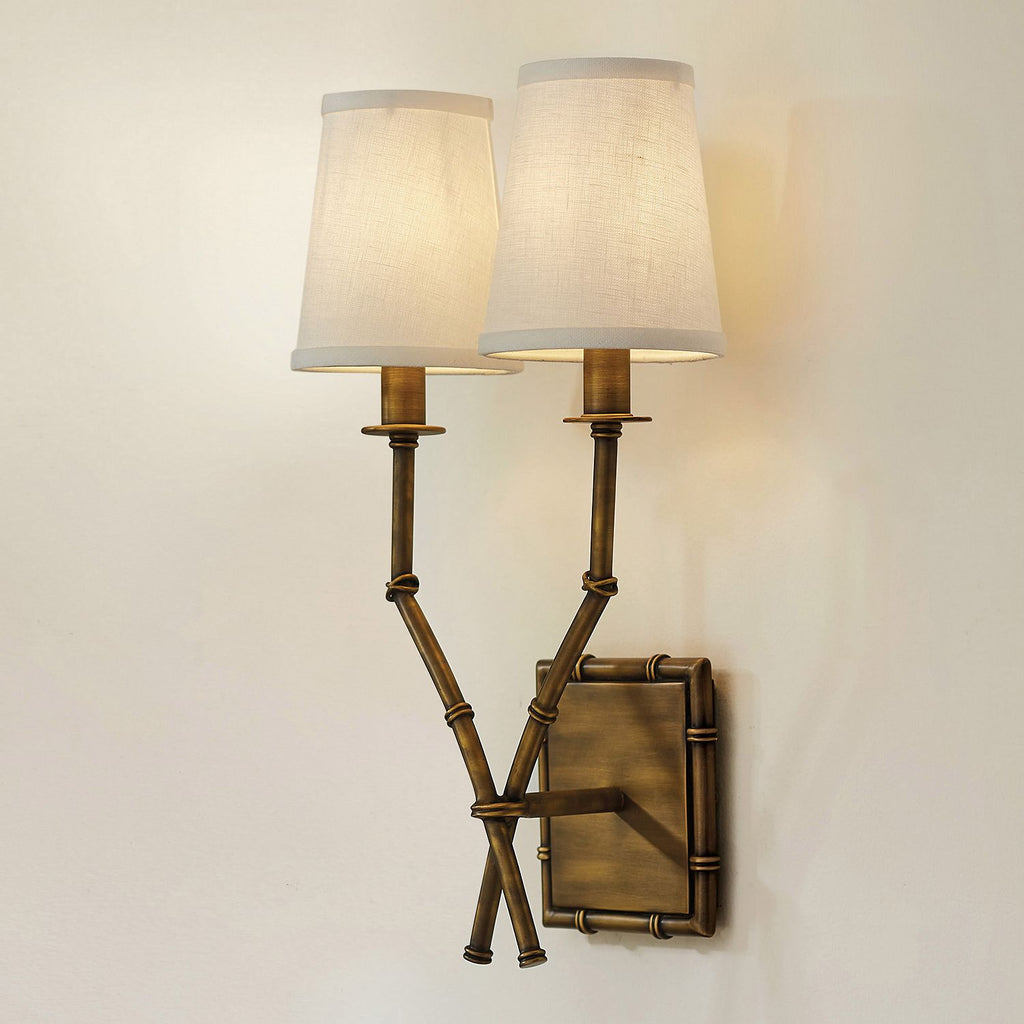 Double Arm Bamboo Sconce — view 16