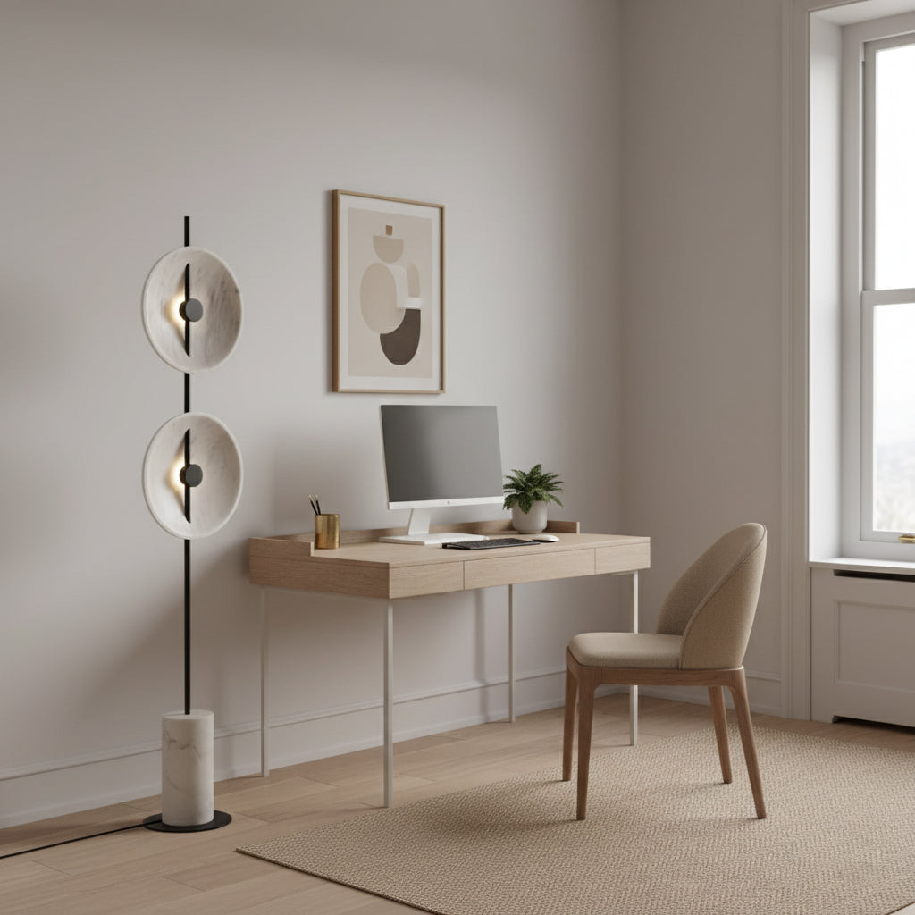 Double Moon Floor Lamp