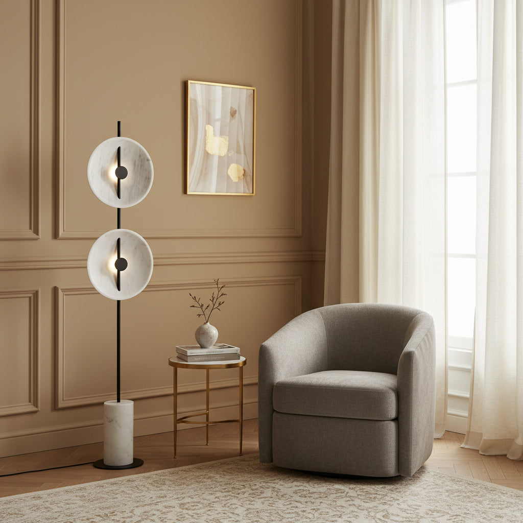 Double Moon Floor Lamp — view 7