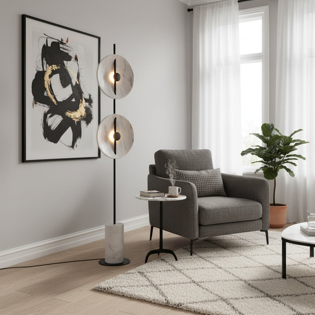 Double Moon Floor Lamp — view 6