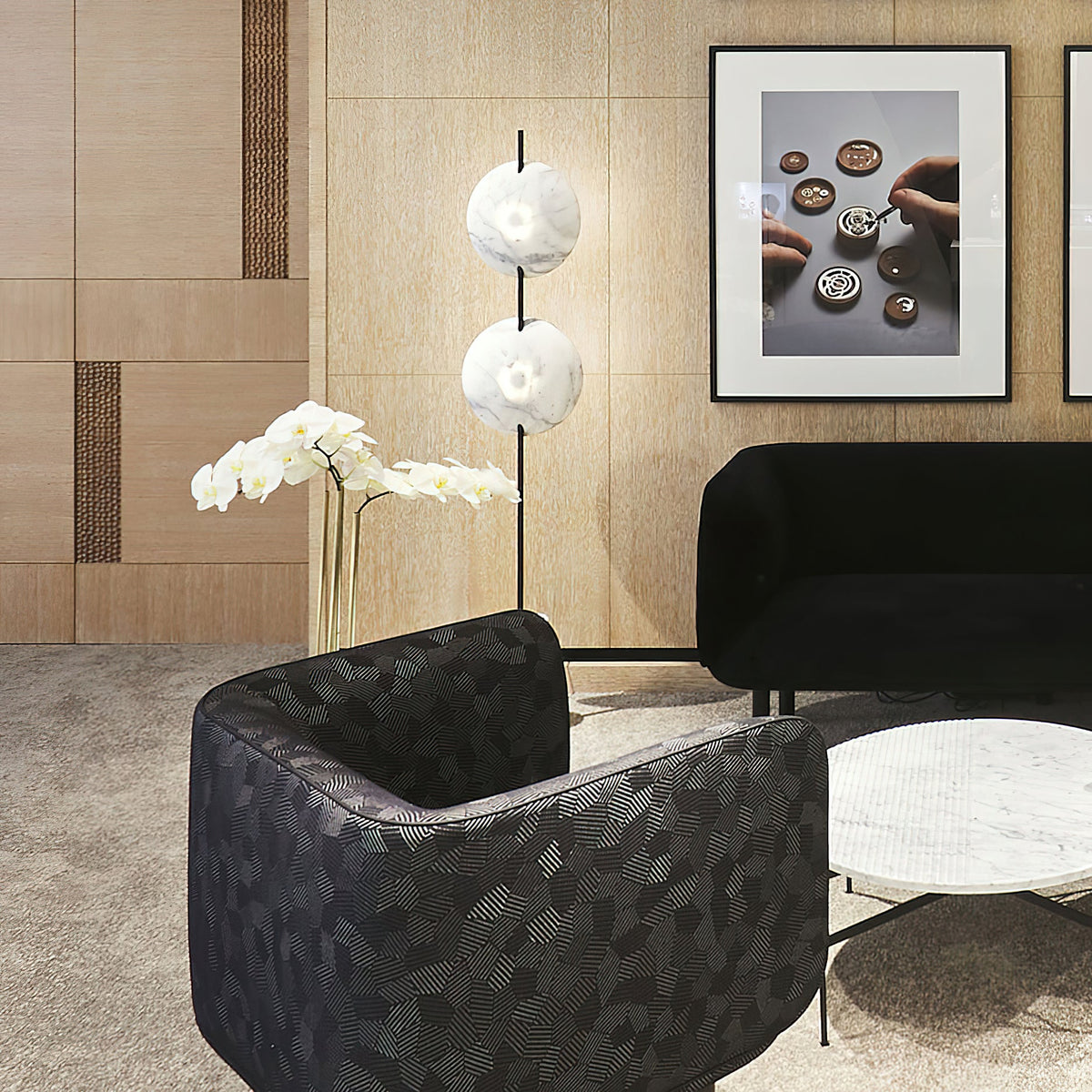 Double Moon Floor Lamp — view 13