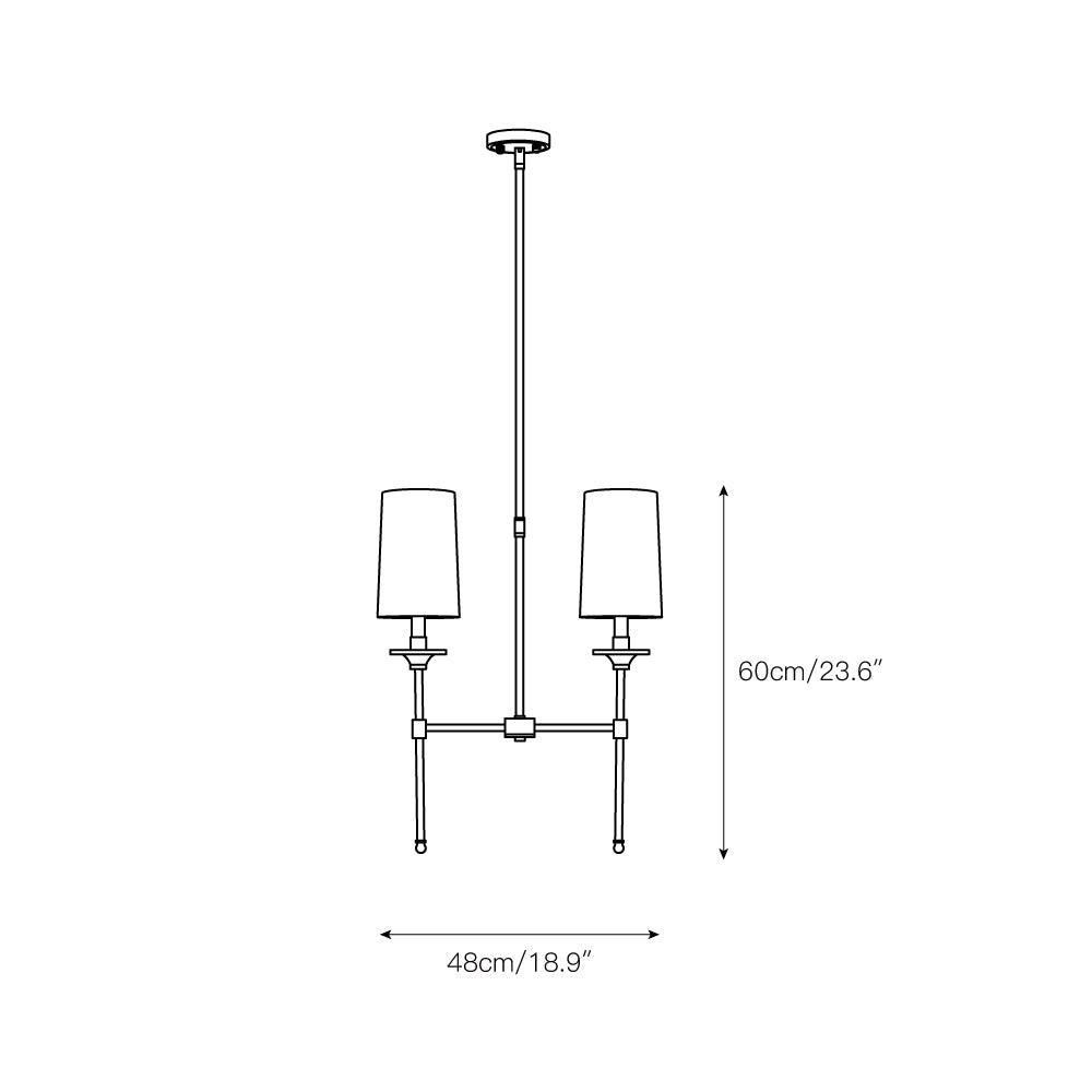 Emily Linear Chandelier — view 3