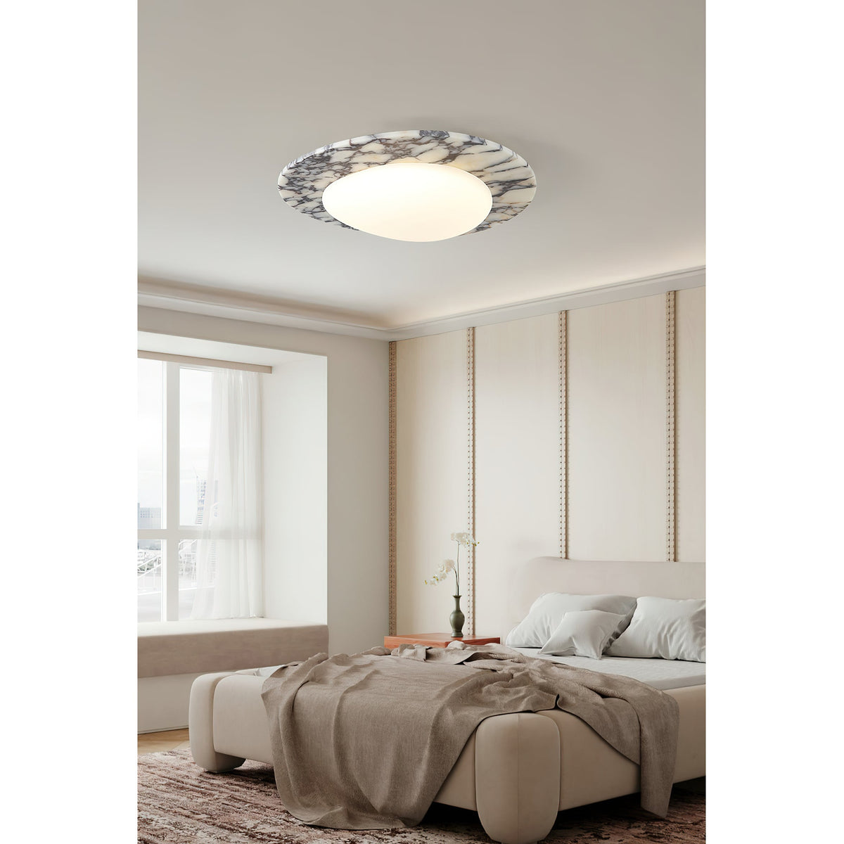 Emma Marble Ceiling Lamp — view 5