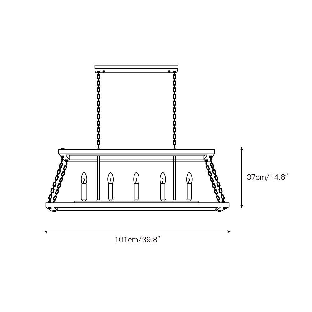 Eniso Island Chandelier — view 3