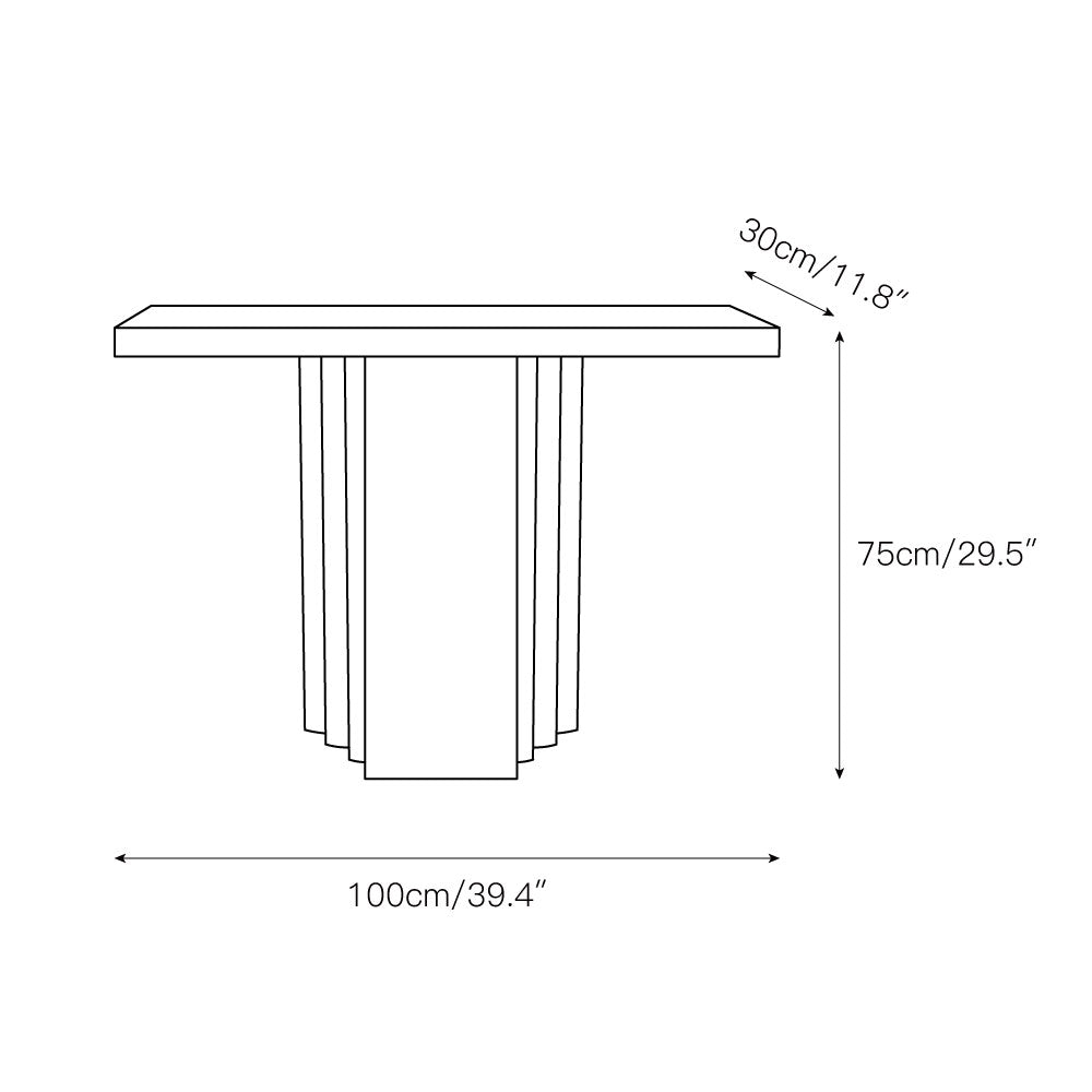 Epic Travertine Table — view 3