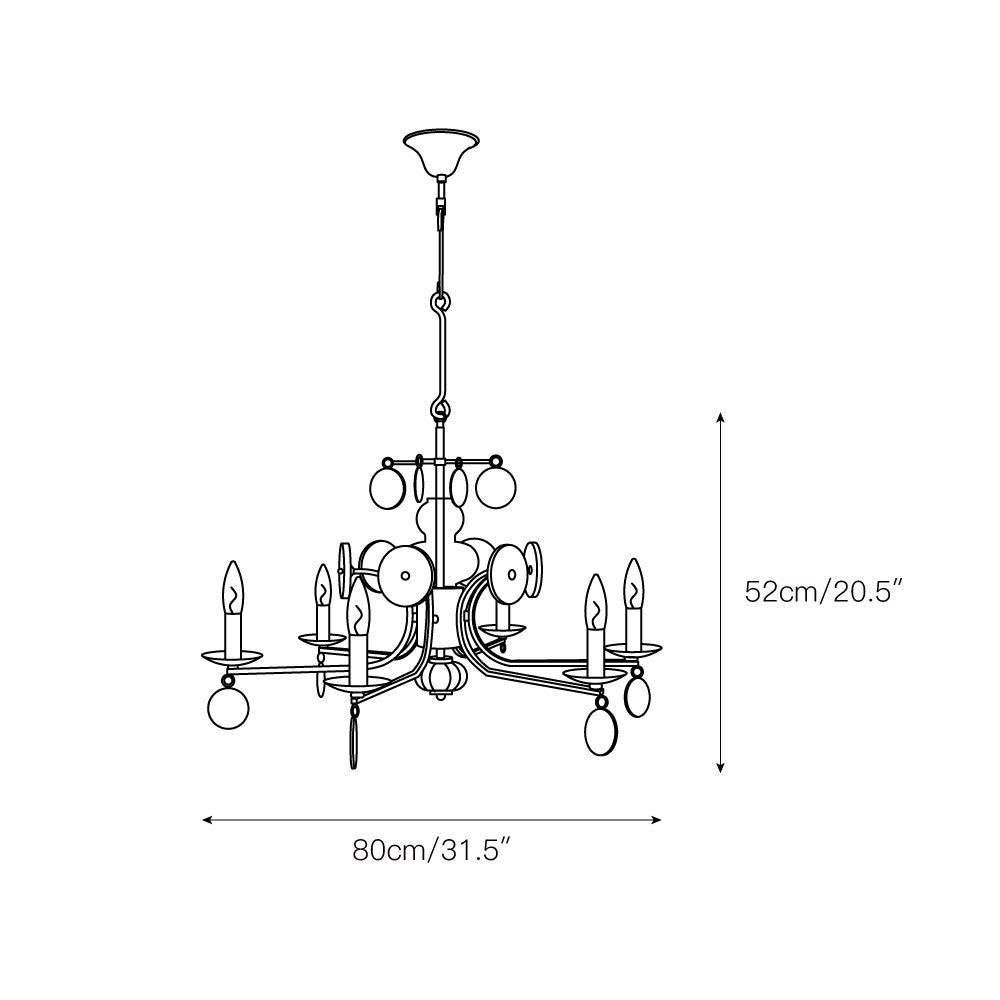 Erik Hoglund Chandelier — view 3