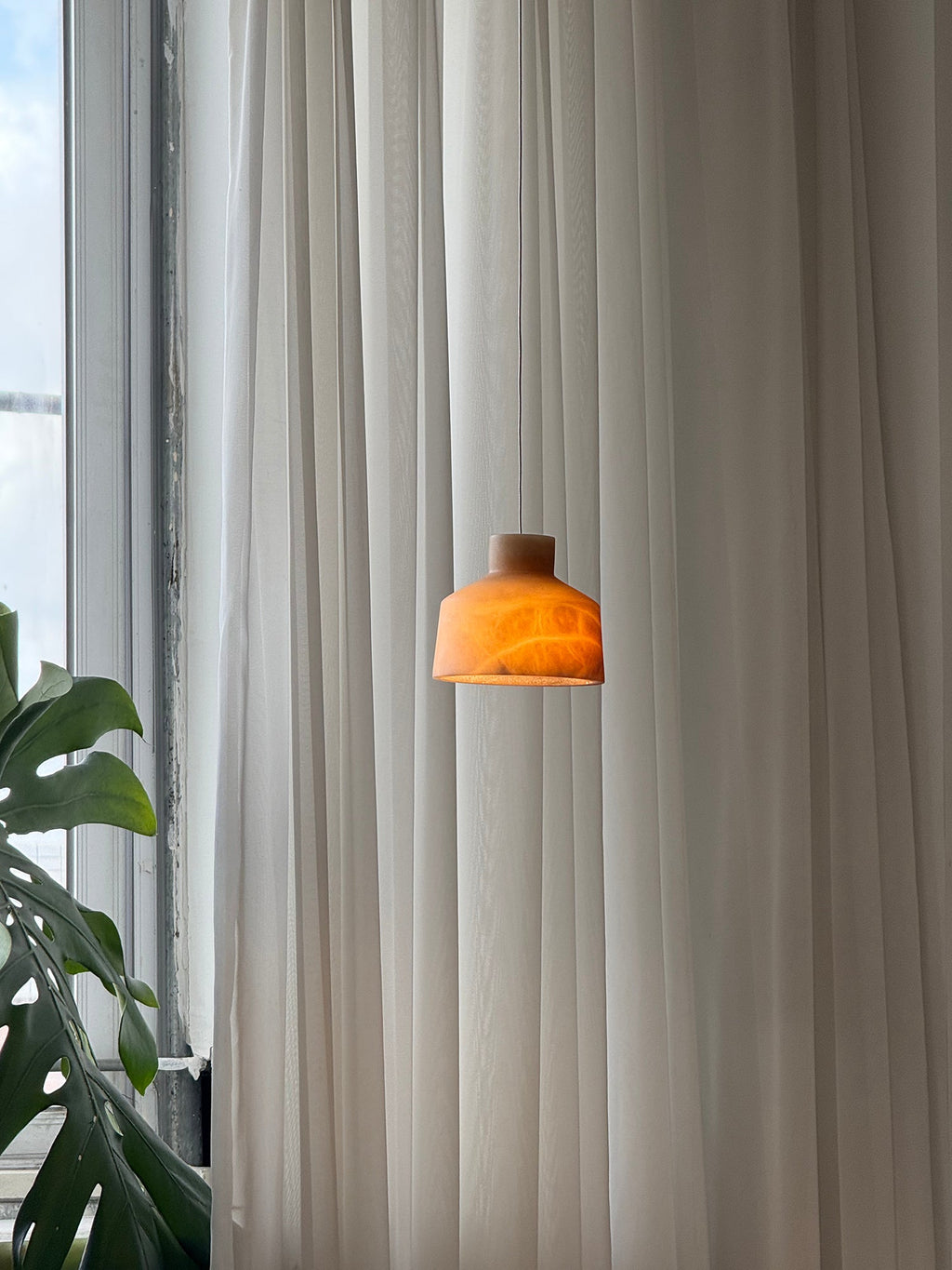 Etruscan Alabaster Pendant Lamp — view 13