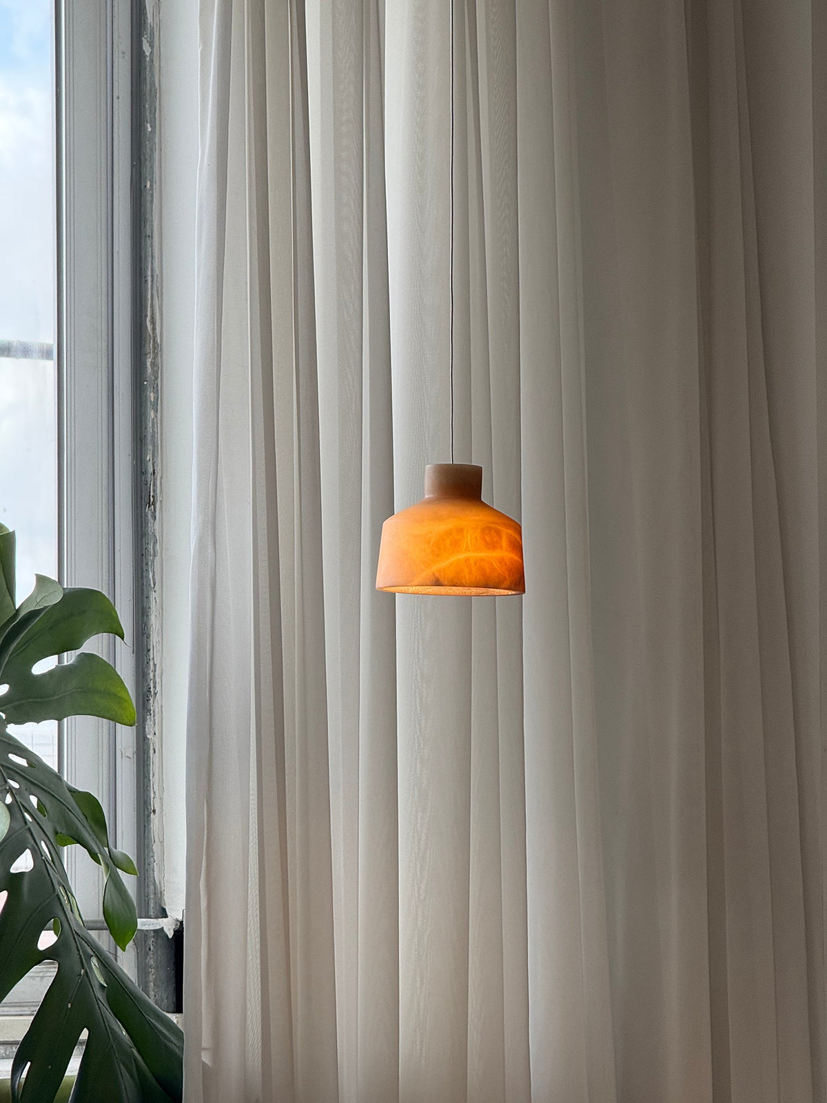 Etruscan Alabaster Pendant Lamp — view 13