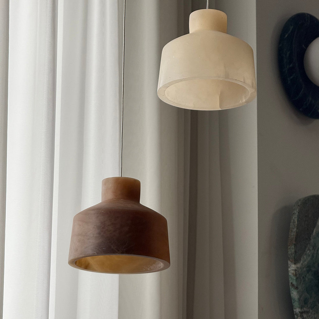 Etruscan Alabaster Pendant Lamp — view 16