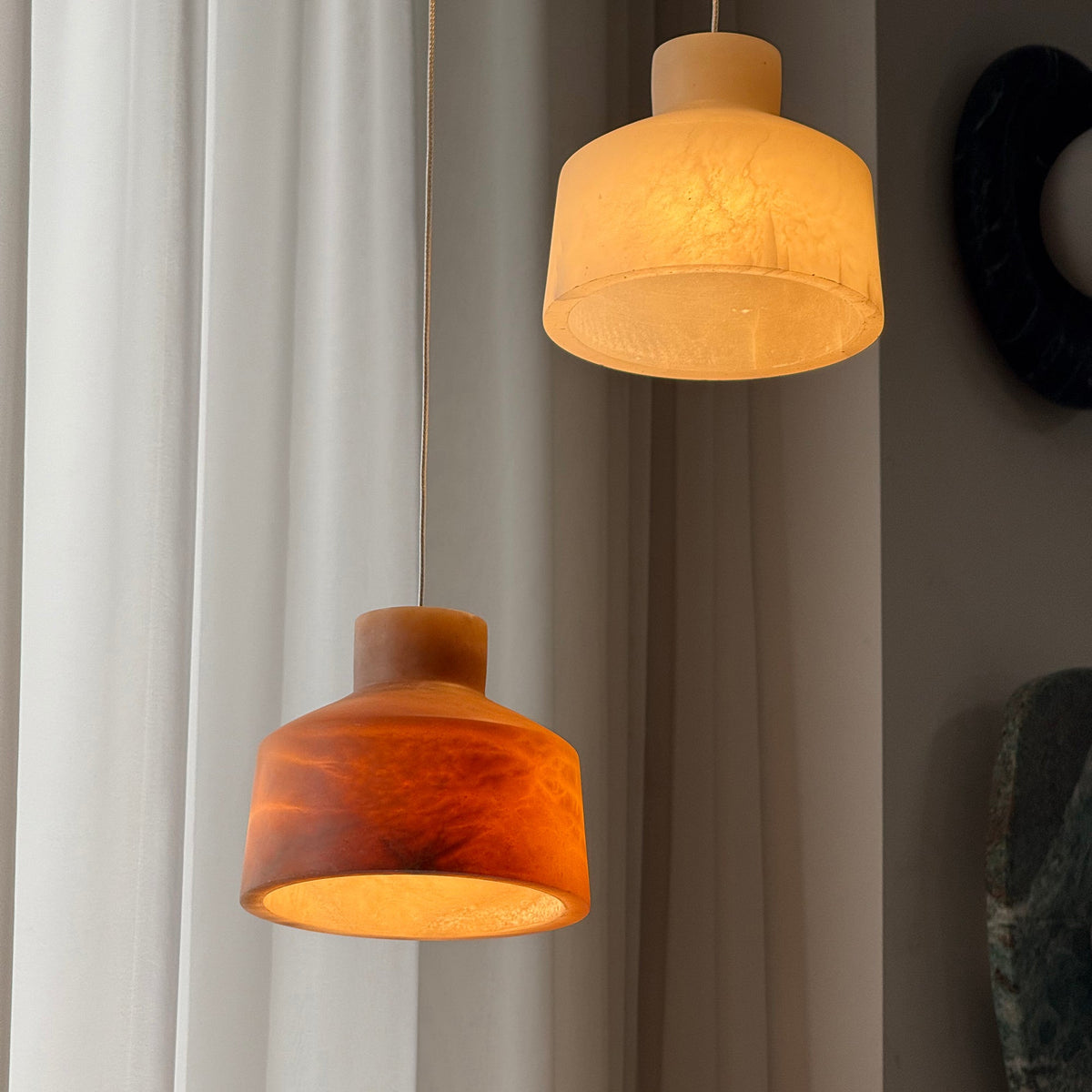 Etruscan Alabaster Pendant Lamp — view 17