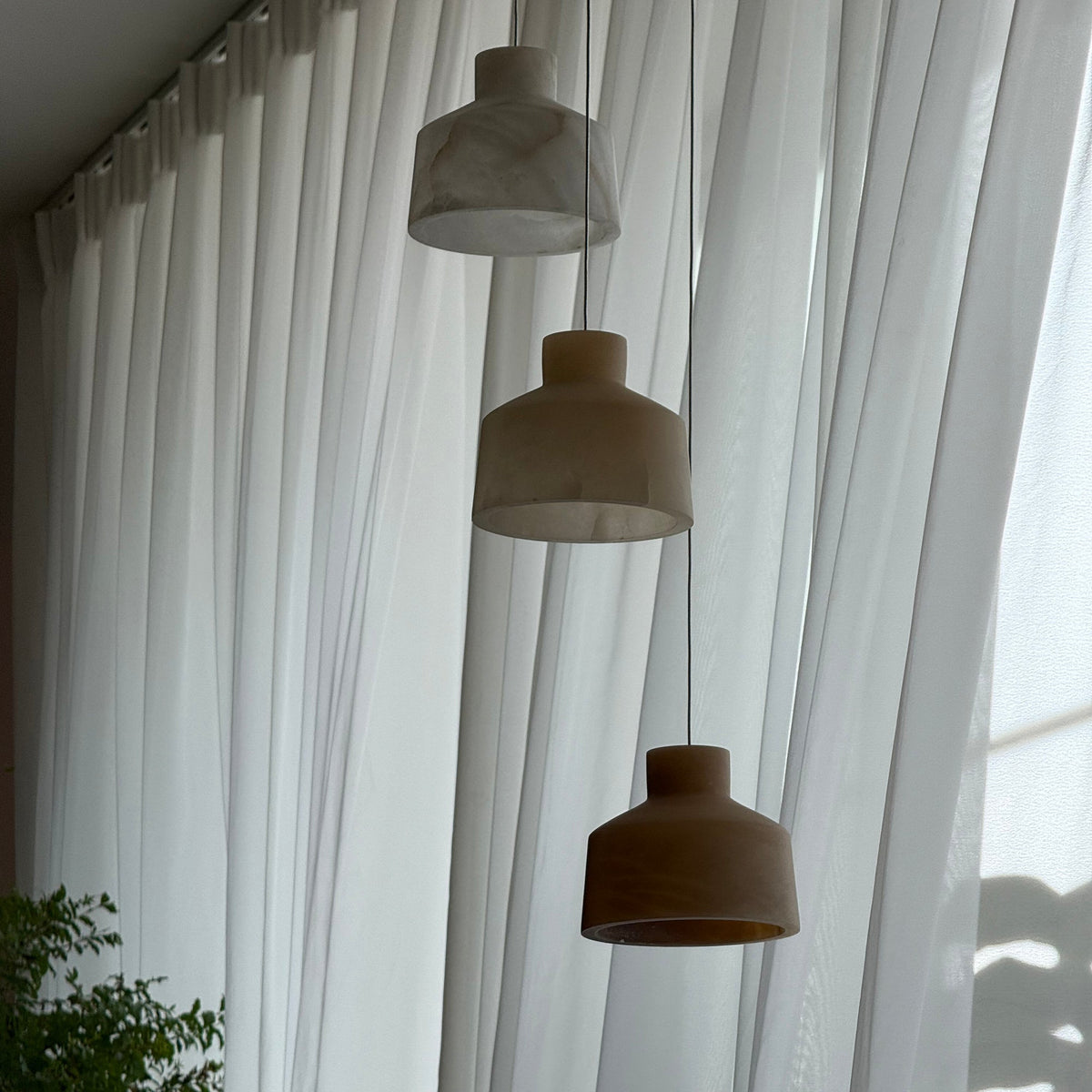 Etruscan Alabaster Pendant Lamp — view 18