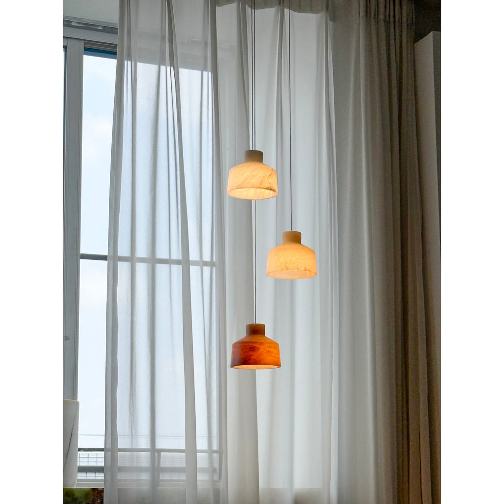 Etruscan Alabaster Pendant Lamp — view 19