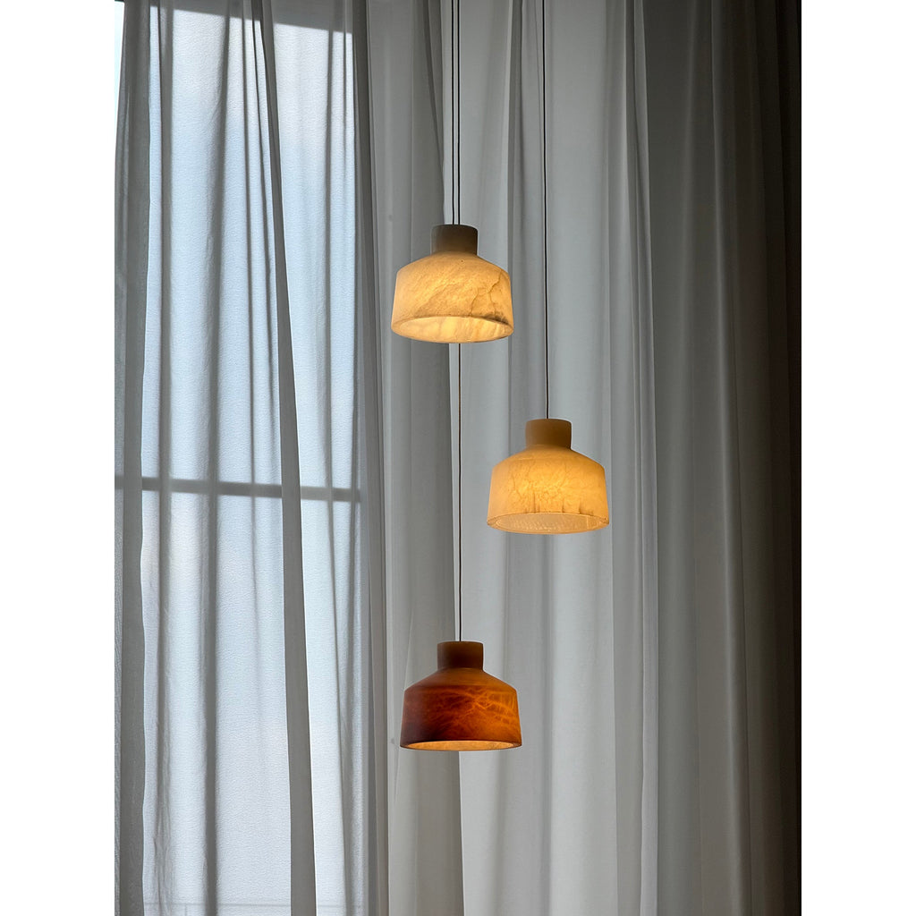 Etruscan Alabaster Pendant Lamp — view 21