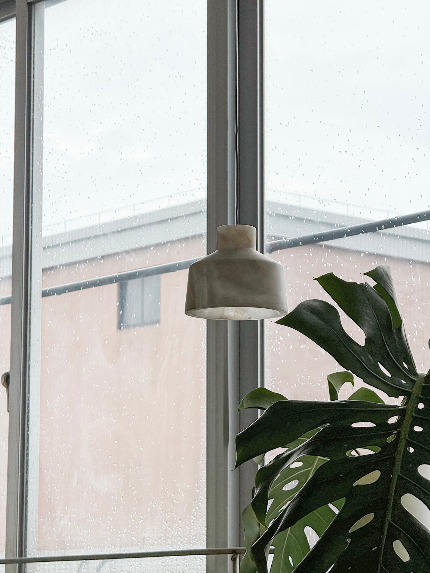 Etruscan Alabaster Pendant Lamp